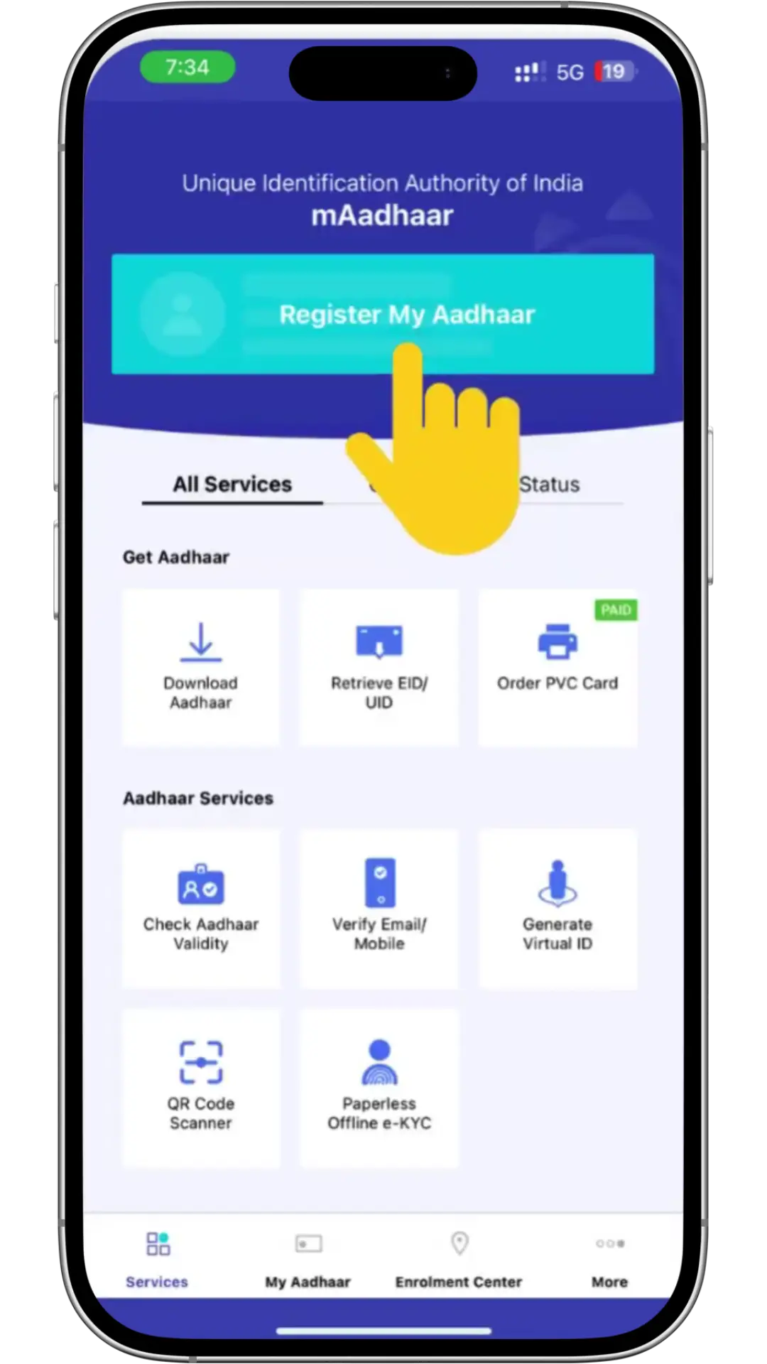 maadhaar registration 1